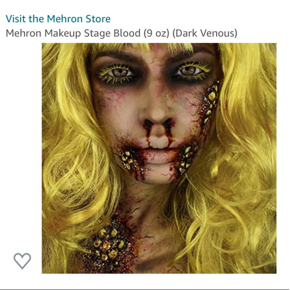 Mehron makeup stage blood 9oz